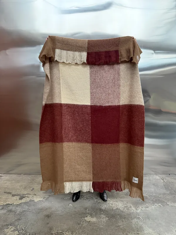 Tunell Villahuopa 130x170 cm Ruskea / Wine Red