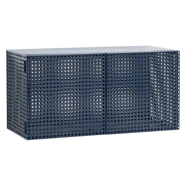 Perforated Seinäkaappi Steel Blue