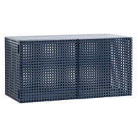 Perforated Seinäkaappi Steel Blue