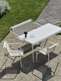 Palissade Cord Dining Armchair Cream White