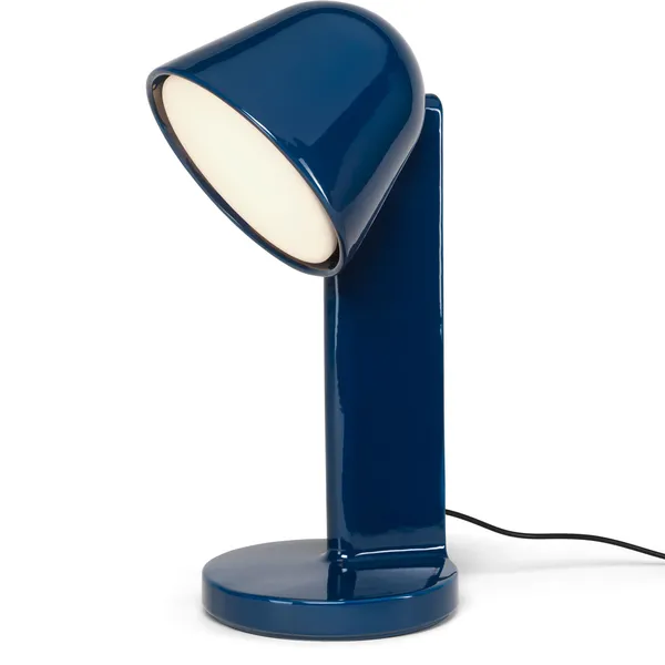 Céramique Down Bordlampe Navy Blue