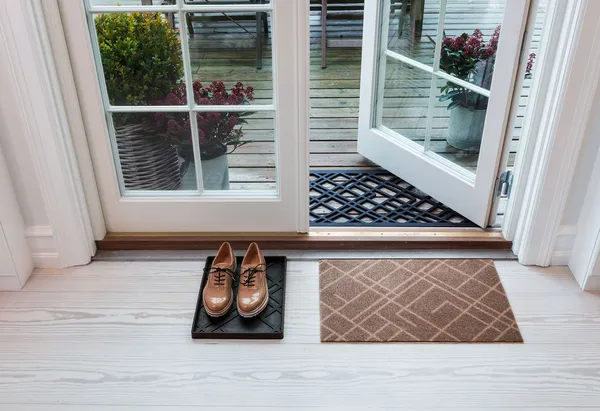 Lines Doormat 45x75 cm Black