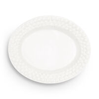 Bubbles Oval Tallerken 20cm Hvid
