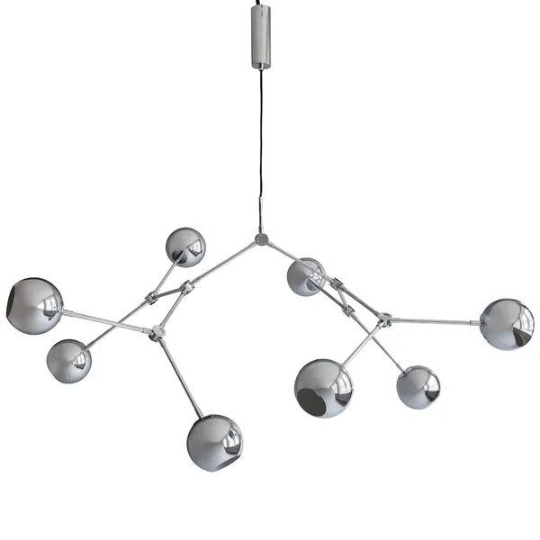 Drop Globe Riippuvalaisin 150 cm Krominvärinen