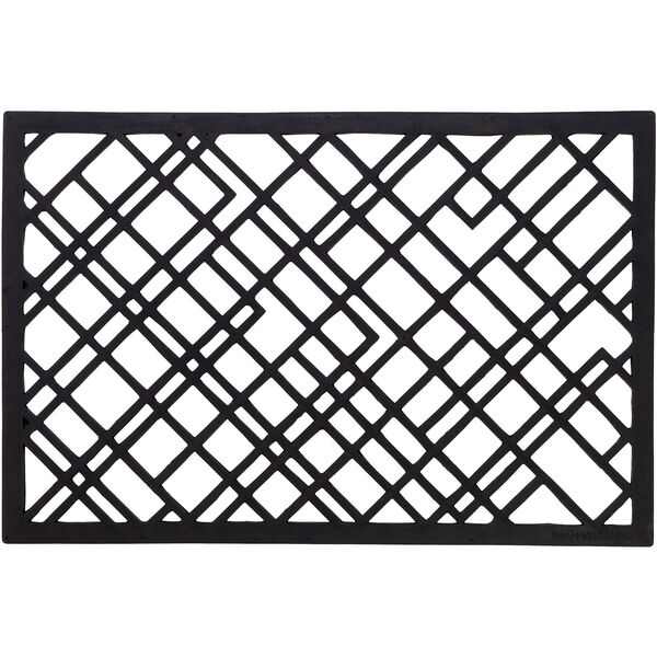 Lines Doormat 60x90 cm Black