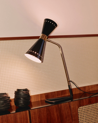 Megafono Bordlampe Sort