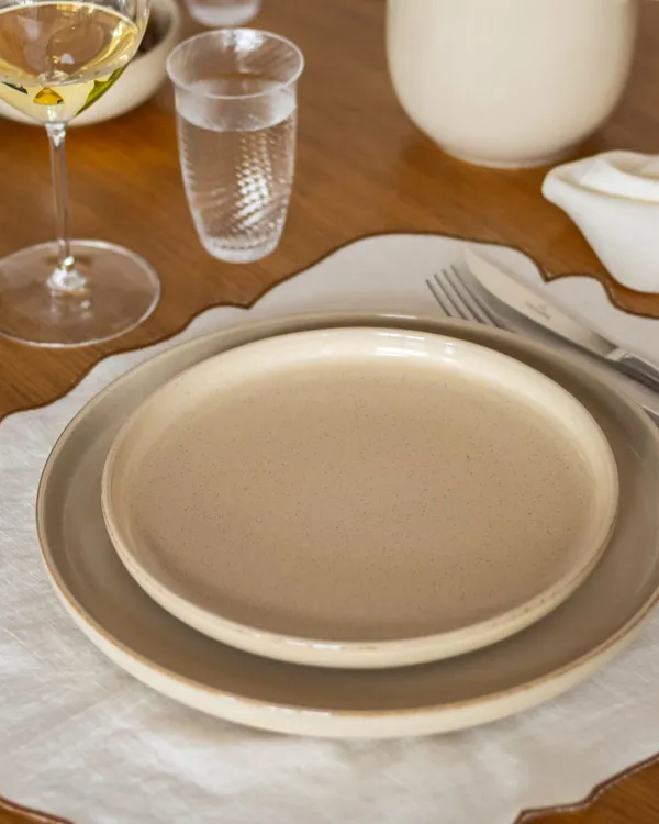 BON Tallerken 28 cm 4-pak Beige