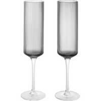 Ripple Champagneglas 2-pak Smoked Grey