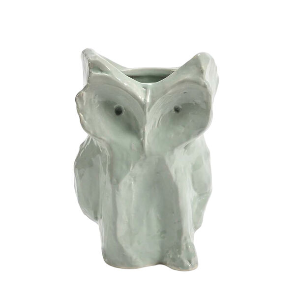 After Midnight Owl vase M Light Blue