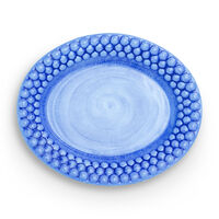 Bubbles Oval Tallerken 20cm Lyseblå
