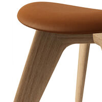 Slab Ottoman Naturlig / Leather Cognac