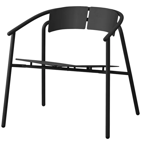 Novo Lounge Chair Black/Black L711xW68xH719CM