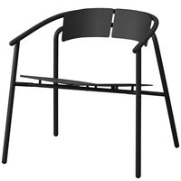 Novo Lounge Chair Black/Black L711xW68xH719CM