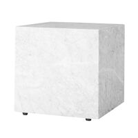 Plinth Cubic Sidobord 40x40 cm Carrara Marmor