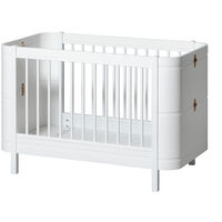 Wood Mini+ Cot Säng Inkl. Junior Kit Vit