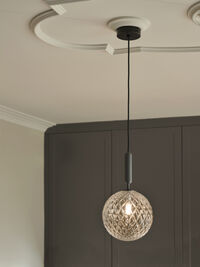 Miira 1 Pendel 200 mm Rock Grey / Klar