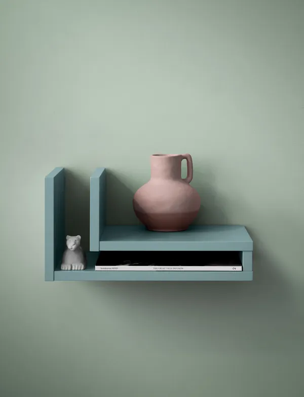 F-Shelf Vegghylle Høyre Pigeon Blue