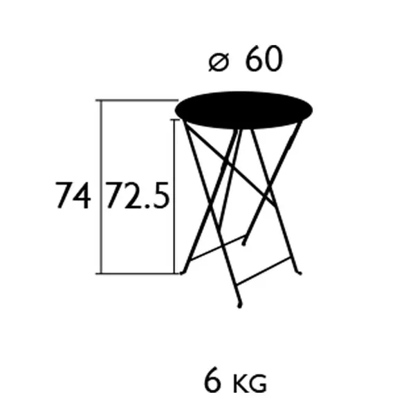 Bistro Bord Ø60 cm Deep Blue
