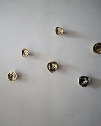 Ripple Knob Seinäkoukku 8 cm Kulta