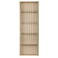 Haze Veggskap Ribbet Glass 35x100 cm Cashmere