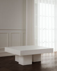Gear Coffee Table 100x100 cm Chalk