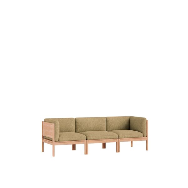 Modular 3-Seters Sofa Med Sider Eik/Moss 21