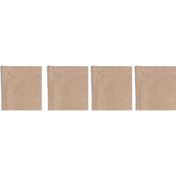 Plain Glasbrikker 10x10 cm 4-pak Beige