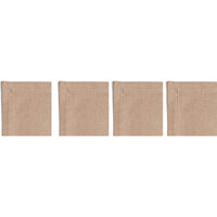 Plain Glasbrikker 10x10 cm 4-pak Beige