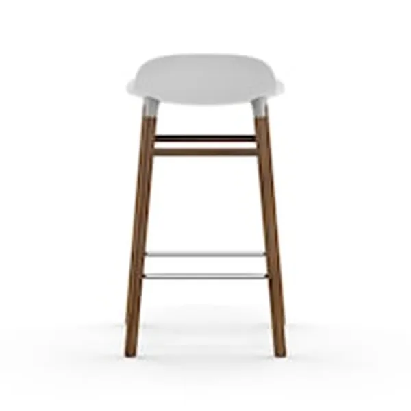 Form Baarituoli 65cm Valkoinen/Saksanpähkinä