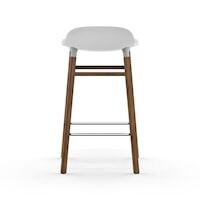 Form Baarituoli 65cm Valkoinen/Saksanpähkinä
