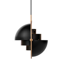 Multi-Lite Pendel 36 cm Messing / Soft Black Halvmatt
