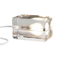 Block Lampe m hvid ledning