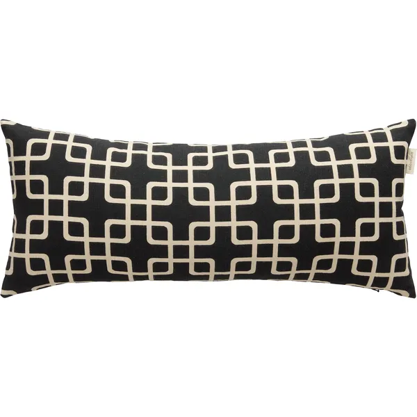 Elegance Kudde 30x70 cm Svart / Vit
