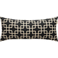 Elegance Kudde 30x70 cm Svart / Vit