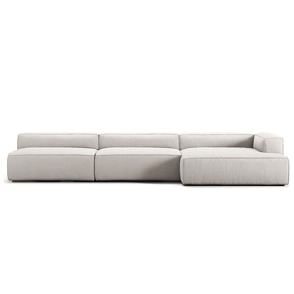 Grand 5-Sitssoffa schäslong Höger Minetyg Moon White