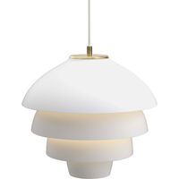 Valencia Pendant Ø42 Flat White / Brass