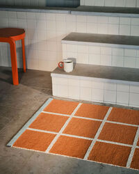 Criss Pop Plastmatta 70x100 cm Pale Orange / Vanilla / Pale Turquoise