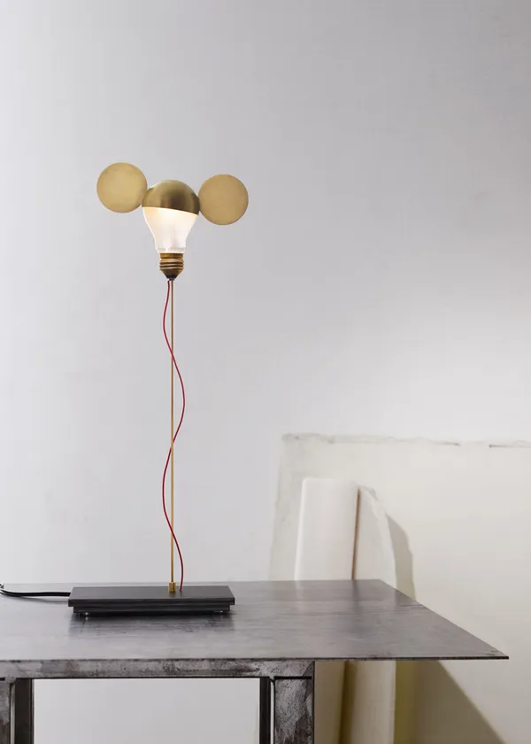 I Ricchi Poveri Toto Bordlampe Messing