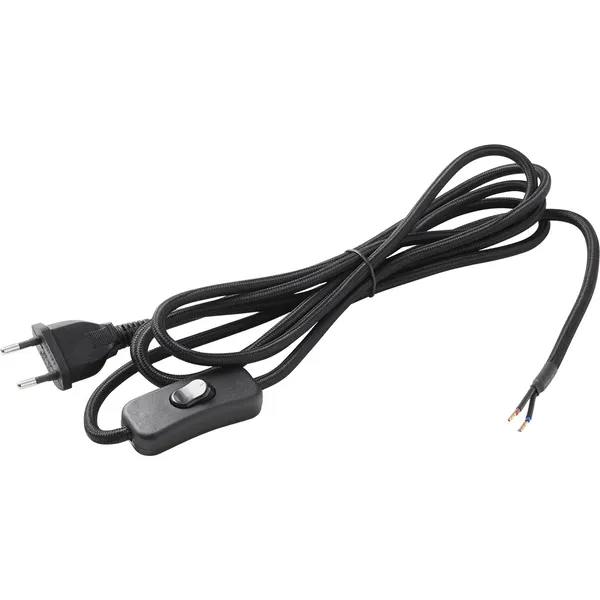 Cable Set With On And Off Switch Black