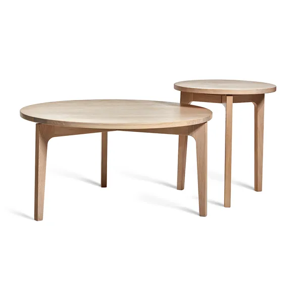 Höllviken Sohvapöytä Ø80x41 cm White Pigmented Oak