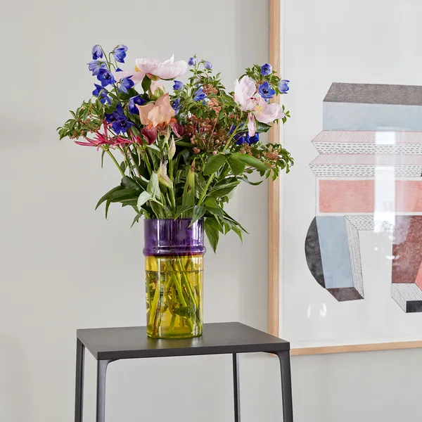 Moroccan Vase L Blå / Grøn