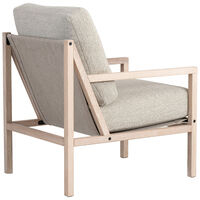 Seventy Five Wood Fåtölj Vitpigmenterad Ek / Bouclé Sand