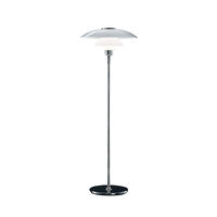 PH 4½-3½ Glas Golvlampa Förkromad/Vitt Opalglas