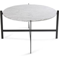 Deck Large Sohvapöytä Ø80 Musta
