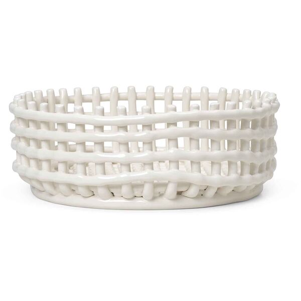 Centrepiece Kurv Off-white