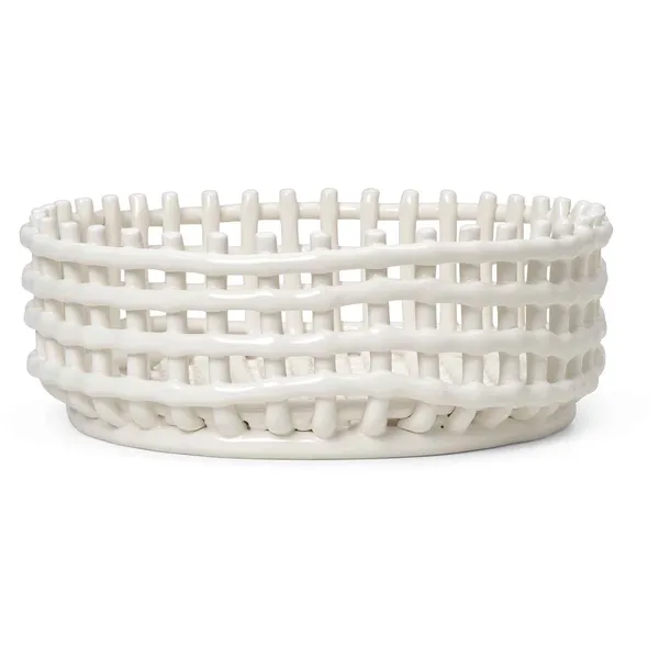 Centrepiece Kurv Off-white