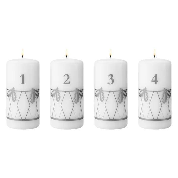 2026 Adventsljus 4-pack Silver