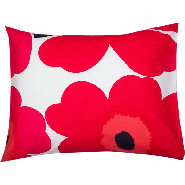 Unikko Pudebetræk 80x80 cm Rødt / Hvidt