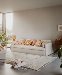 Asim Putetrekk 50x50 cm Lys Beige / Spicy Yellow