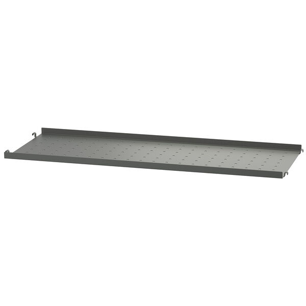 String Hylde Med Lav Kant Metal 78x30 cm Mørkegrå